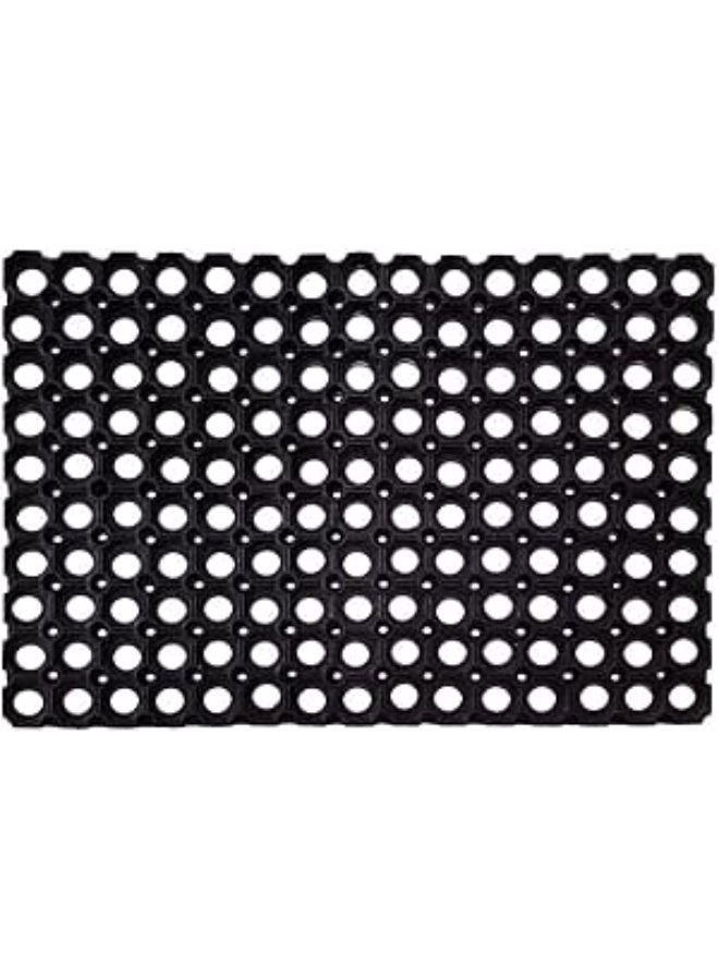 سجادة أرضية مطاطية شديدة التحمل، متعددة الاستخدامات، سميكة، بتصميم أصلي، مناسبة لمداخل الشقق، ردهات المباني، المكاتب، الحمامات، تصميم مانع للانزلاق، مقاس 40 × 60 سم - Image 1